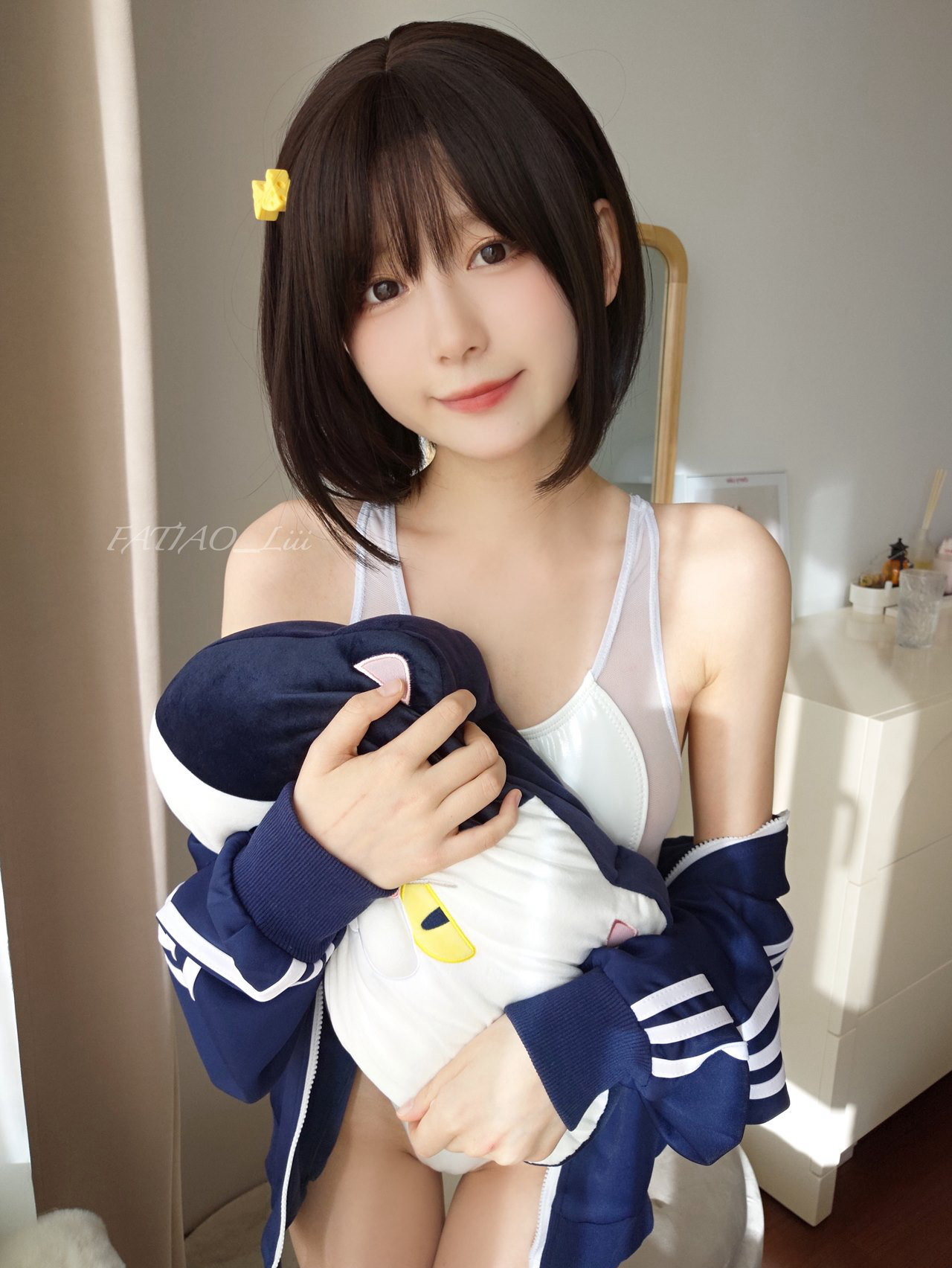 白丝短发cosplay美女迷之呆梨国产在线清纯极品美女(9)