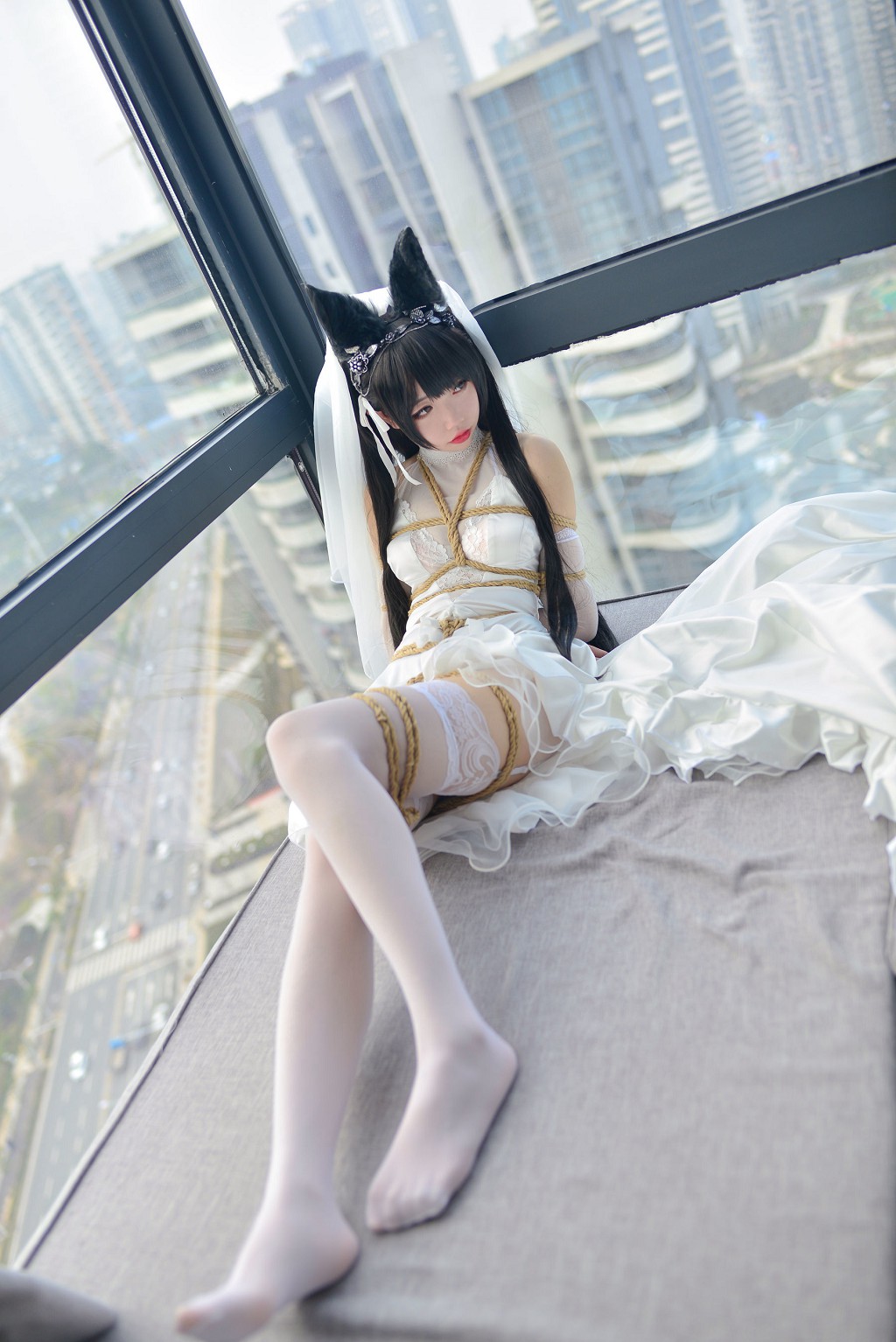 雪琪SAMA《爱宕婚纱》 [福利Cosplay] 写真集[38P](30)