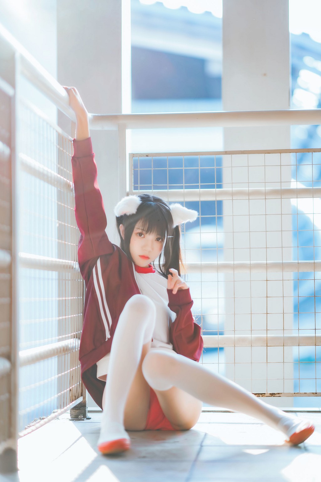 桜桃喵《红色体操服》 [Cosplay美女] 写真集[44P](4)