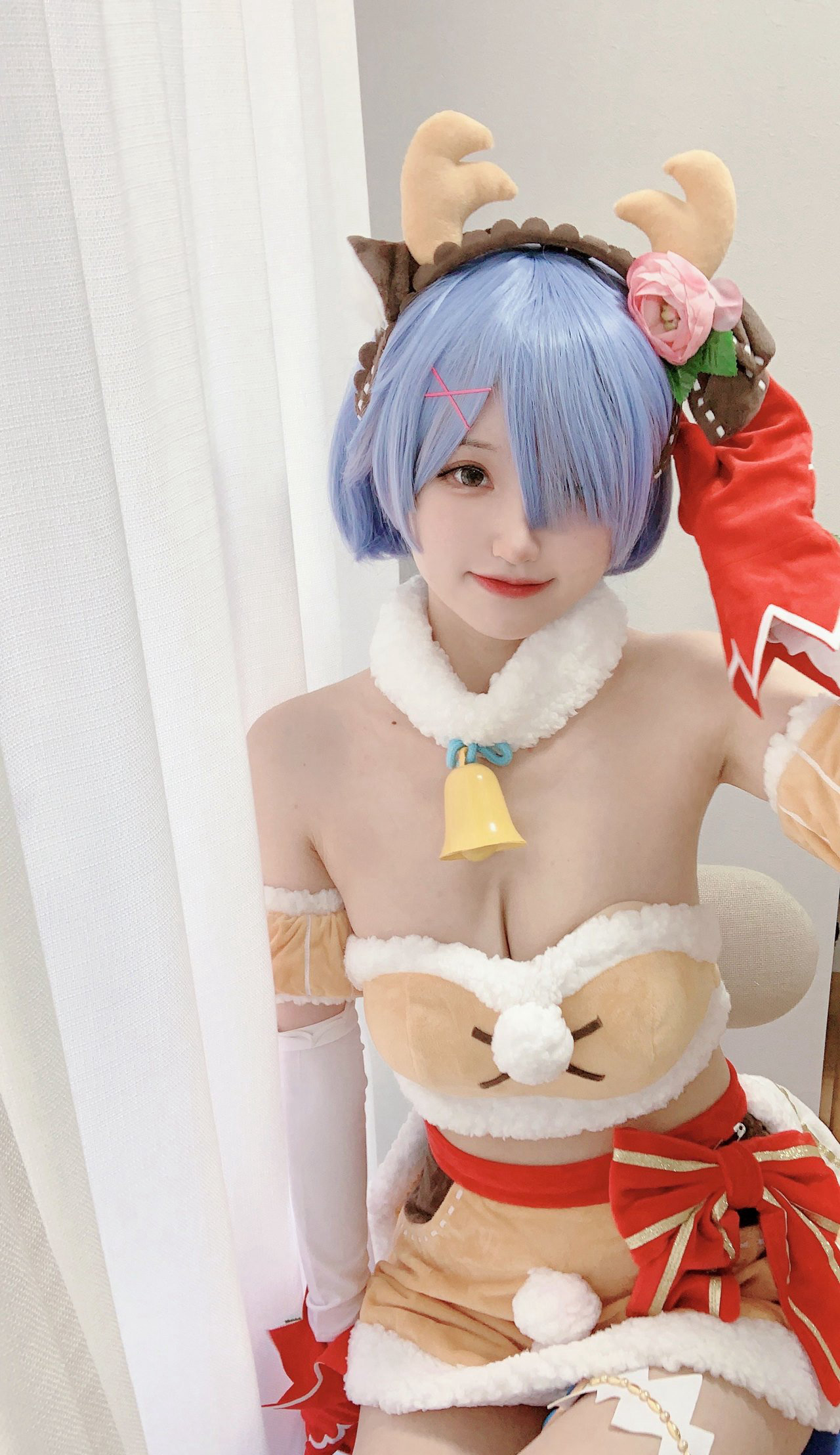 桜桃喵可爱白丝袜写真集cosplay大尺度高清落体美女(2)