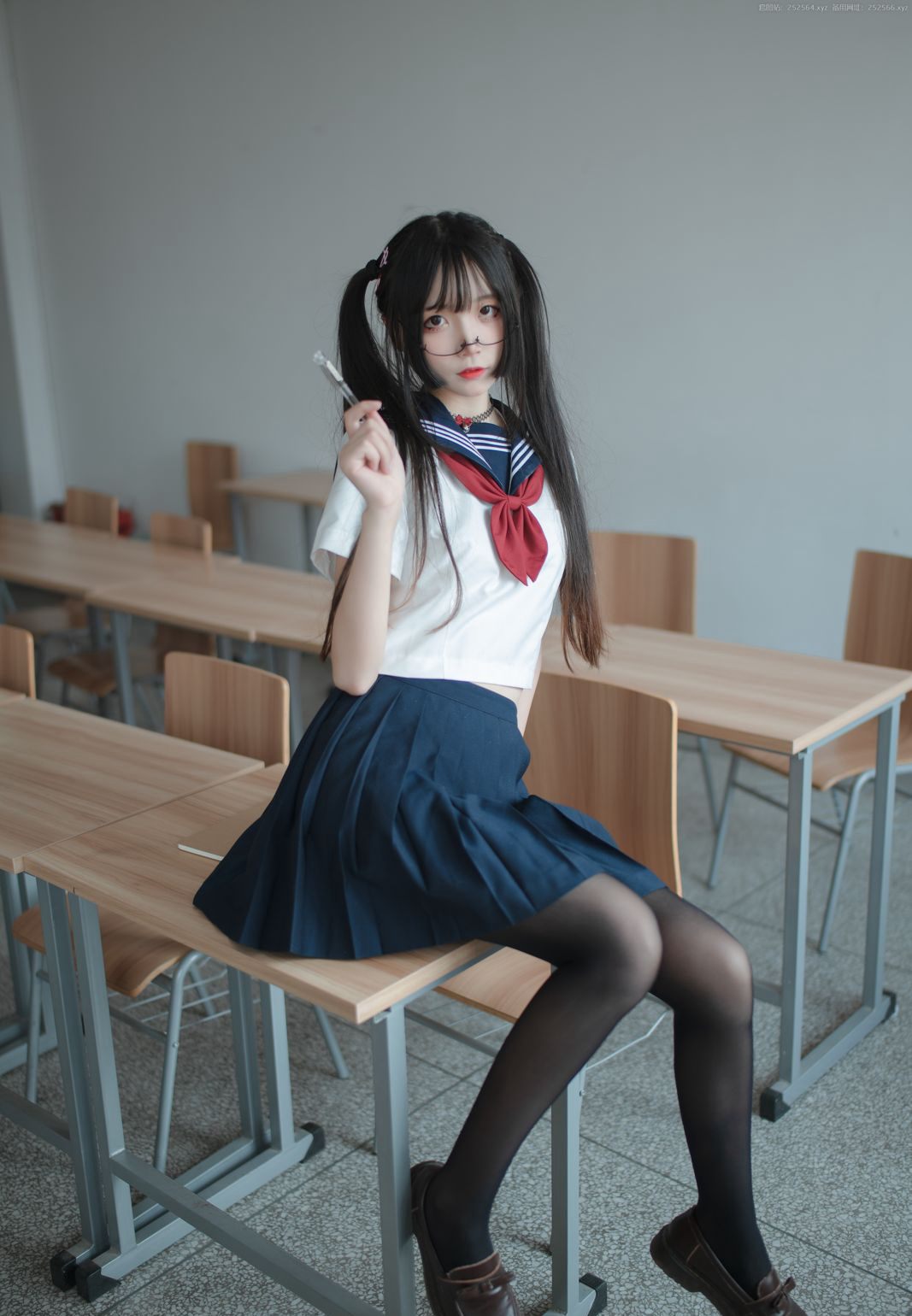 cos黑丝足控性感美腿五更百鬼Cosplay(26)