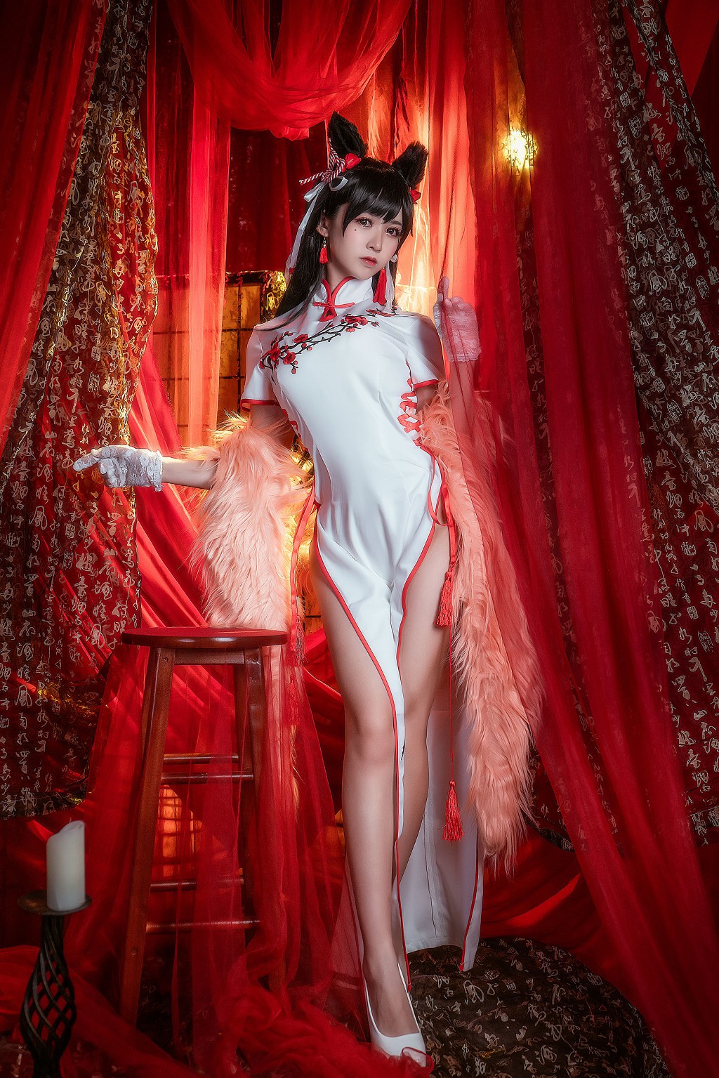 鳗鱼霏儿《碧蓝航线+旗袍+红发魔女》 [Cosplay美女] 写真集[34P](8)