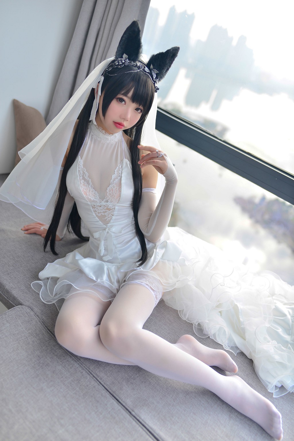 雪琪SAMA《爱宕婚纱》 [福利Cosplay] 写真集[38P](10)