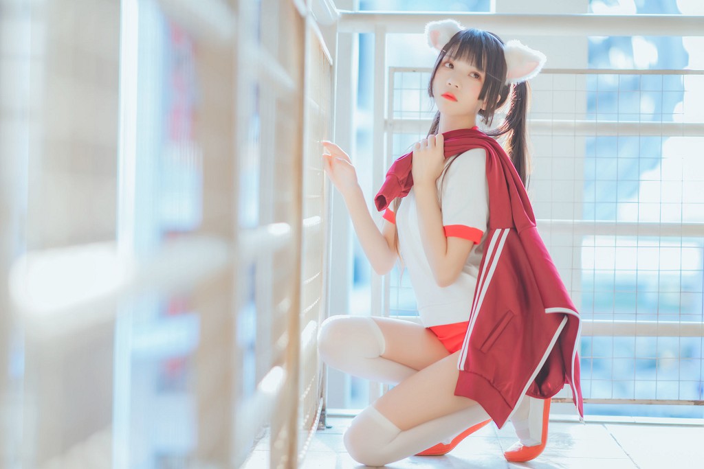 桜桃喵《红色体操服》 [Cosplay美女] 写真集[44P](3)