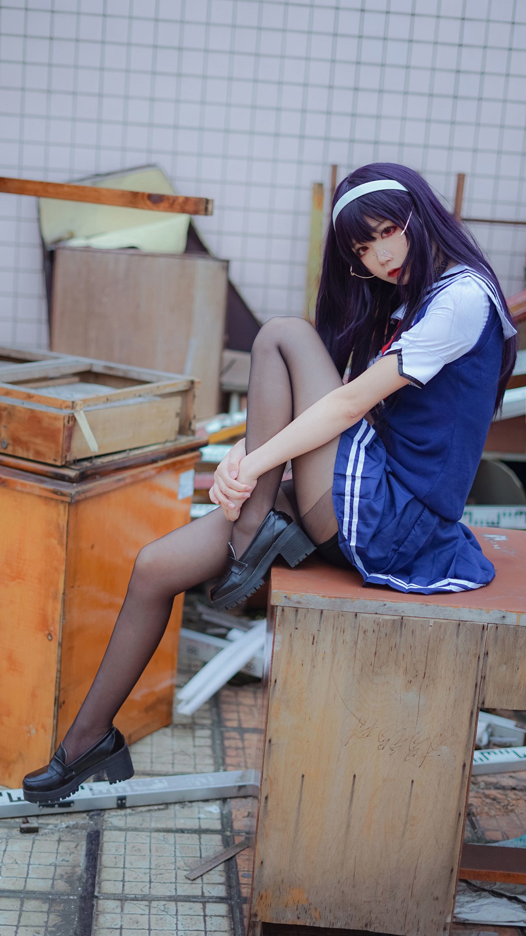 清纯少女五更百鬼《学姐校服》 [Cosplay美女] 写真集[25P](20)