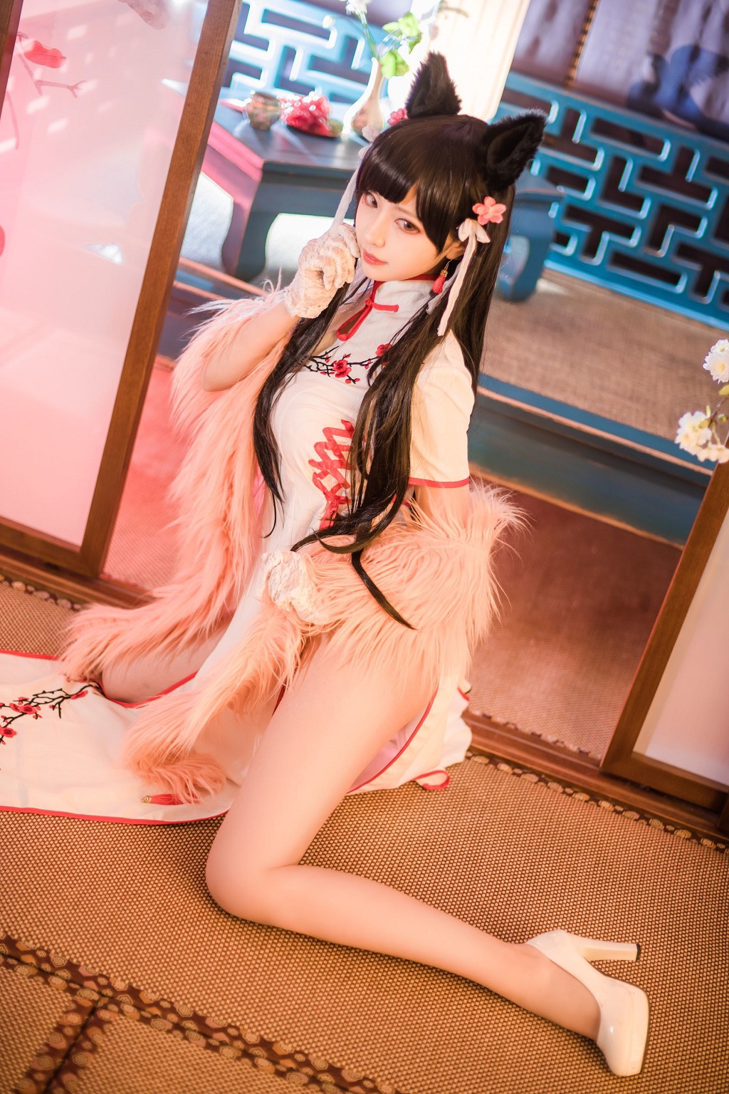 Shika小鹿鹿《爱宕旗袍》 [COSPLAY福利] 写真集[30P](1)