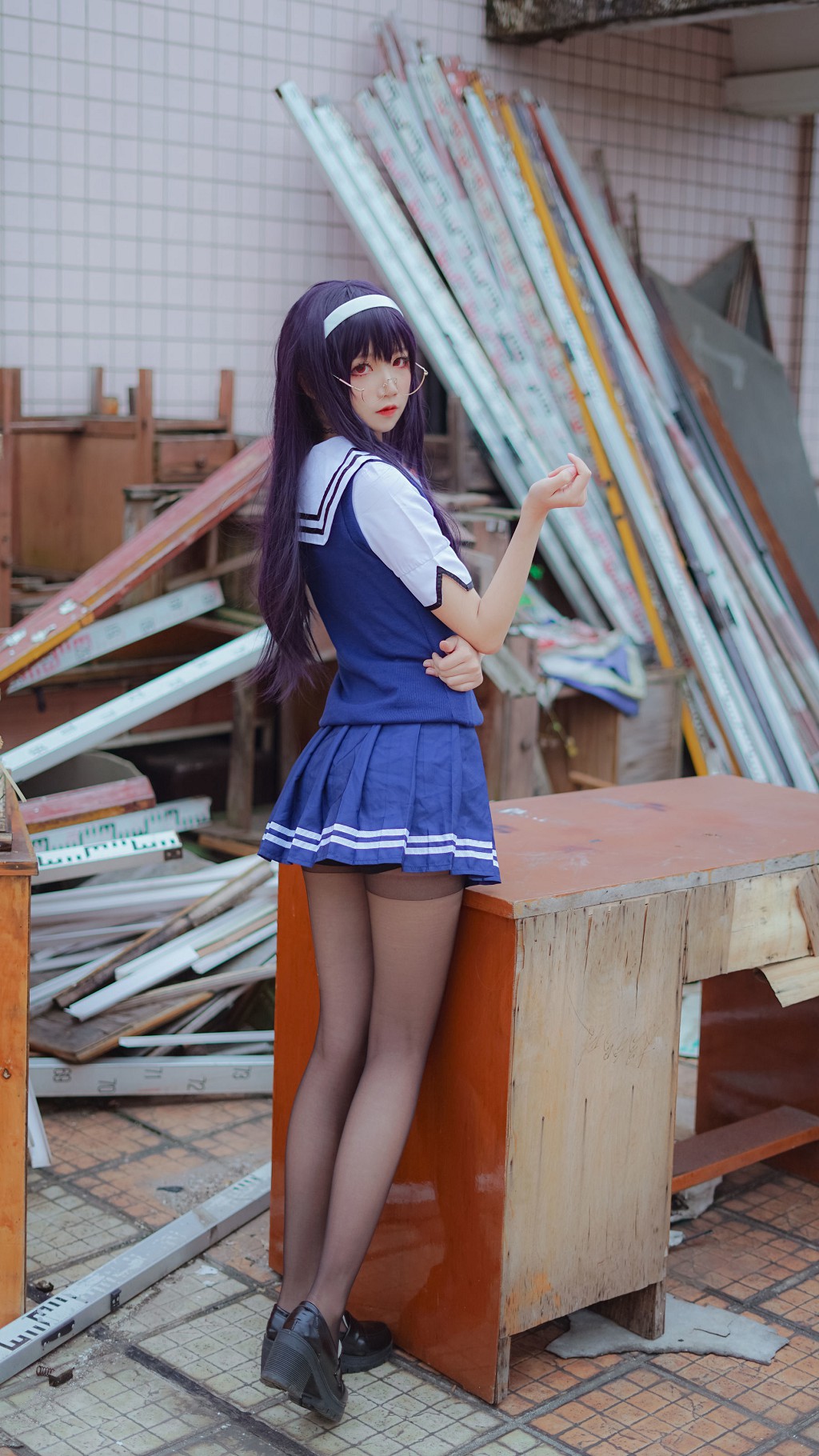 清纯少女五更百鬼《学姐校服》 [Cosplay美女] 写真集[25P](19)