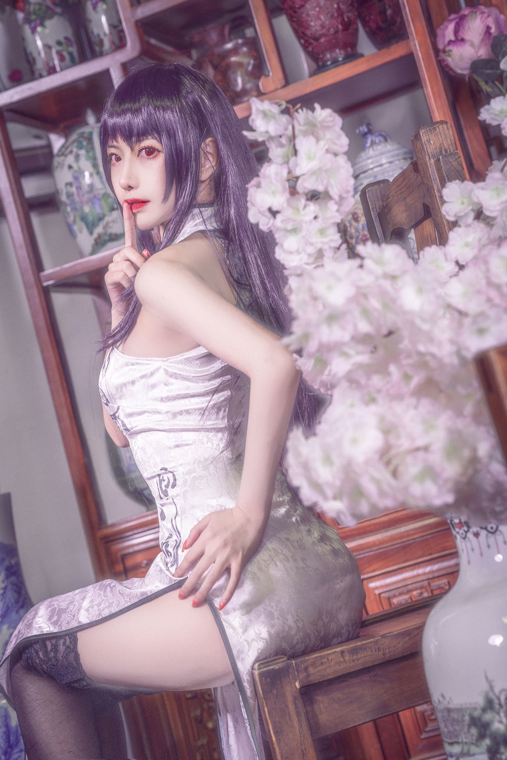 Shika小鹿鹿《学姐旗袍》 [Cosplay福利] 写真集[13P](1)