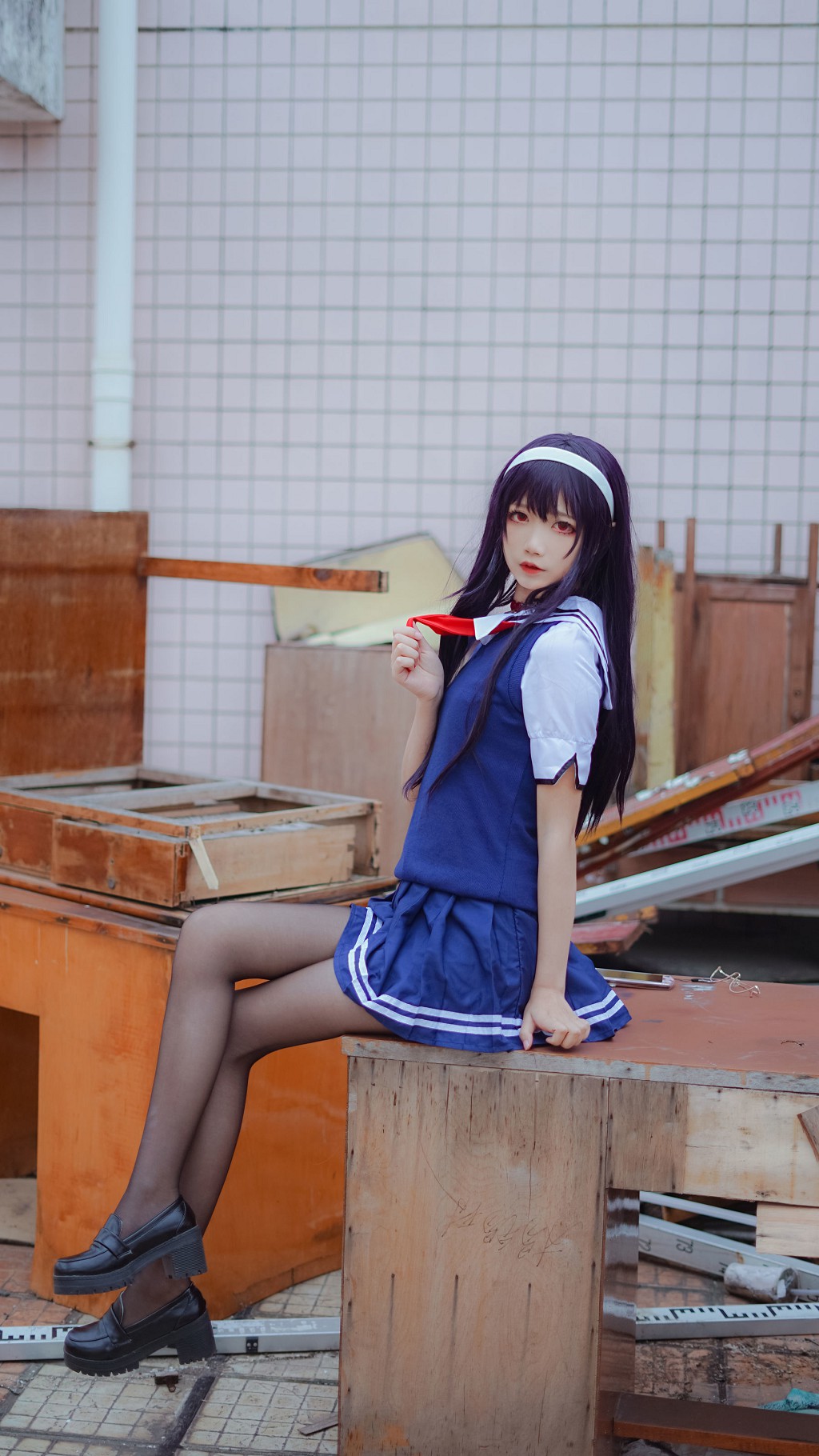 清纯少女五更百鬼《学姐校服》 [Cosplay美女] 写真集[25P](18)